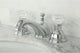 Kingston Brass Widespread Bathroom Faucet With Brass Pop-Up, Polished Chrome