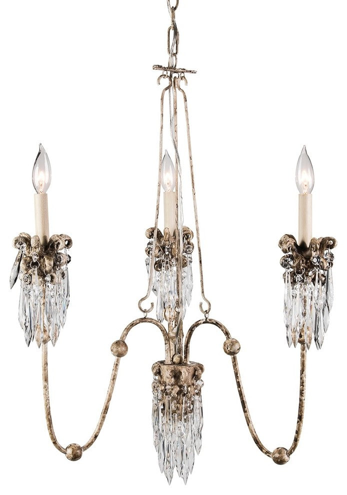"Venetian" 3-Arm Chandelier