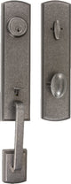 Briona Series Residential Single Cylinder Handle Set, Antique Silver, Right