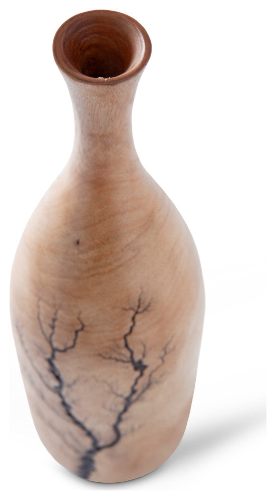 Lightning Bottle, Mango Wood, Curved Neck