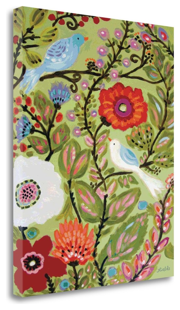 "Peace Garden" By Karen Fields,Ready to Hang Giclee Print on Gallery Wrap Canvas