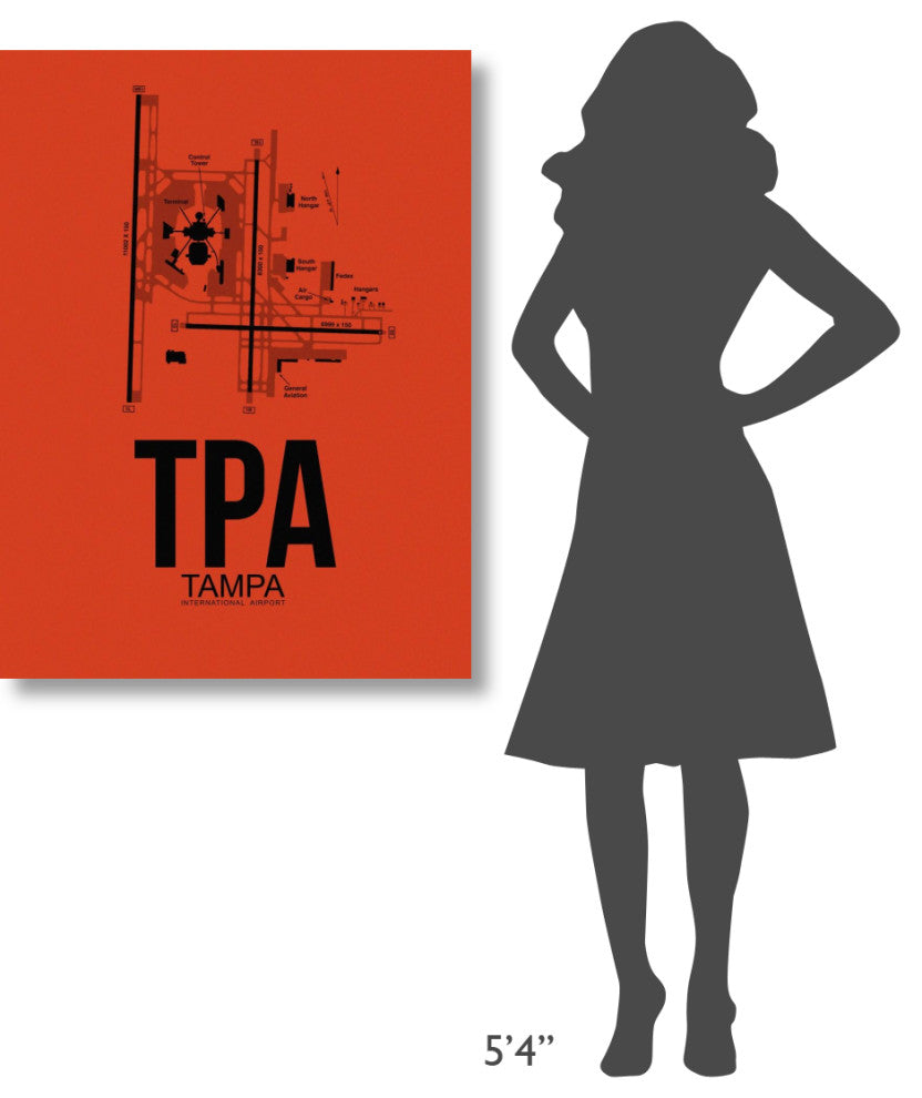 "TPA Tampa Airport Orange" Fine Art Print