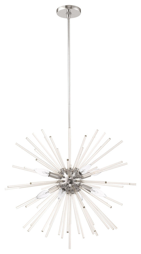 Livex Lighting Polished Chrome 8-Light Pendant Chandelier