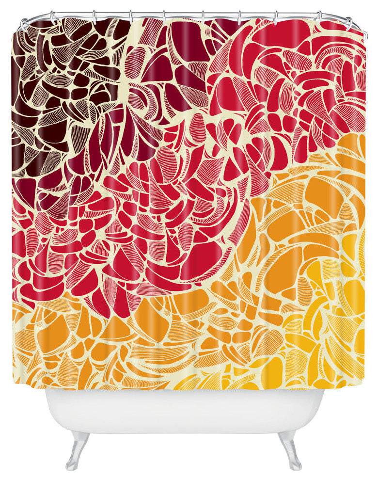 Deny Designs Karen Harris Fossil Blaze Shower Curtain