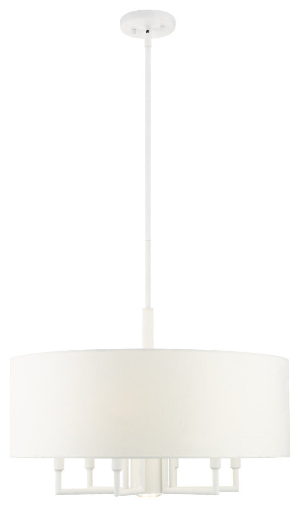 White Timeless, Transitional, Versatile, Pendant Chandelier