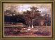 George Inness Approaching Storm Framed Premium Canvas Print, 16"x24"