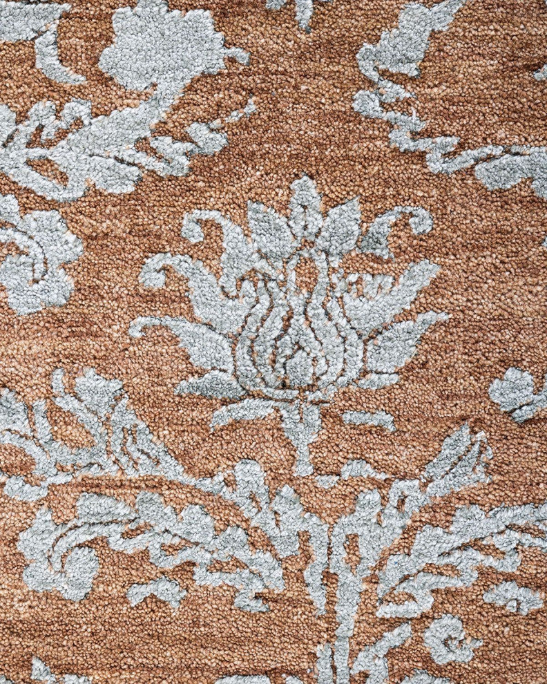 Ikat One-of-a-Kind Hand-Knotted Area Rug Brown, 8' 2" x 10' 0"