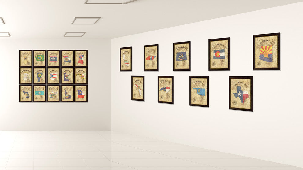 South Carolina State Vintage Map, 30"x39"