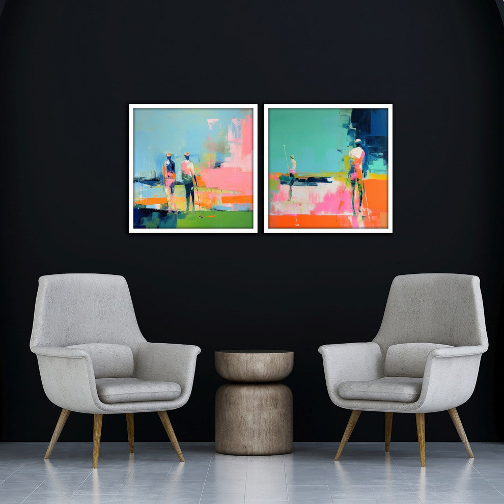 Golf Players I Artwork, 2-Piece Set