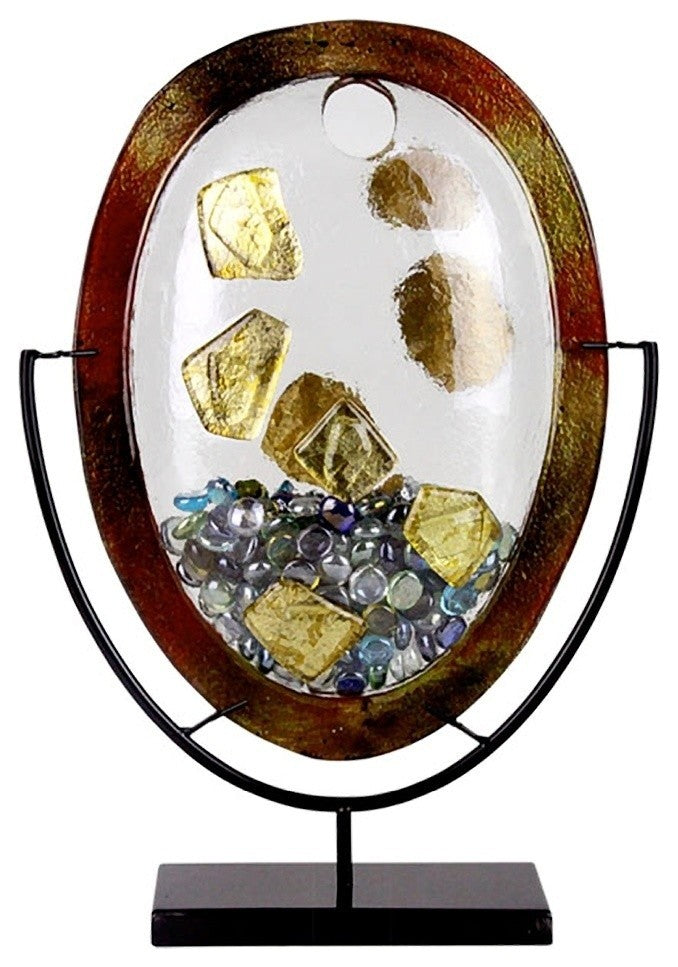 New Concept Series, Golden Nugget Oval Vase
