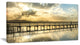 "Long Jetty Foreshore Reserve Panorama" Sea Bridge Canvas Wall Artwork, 32"x16"