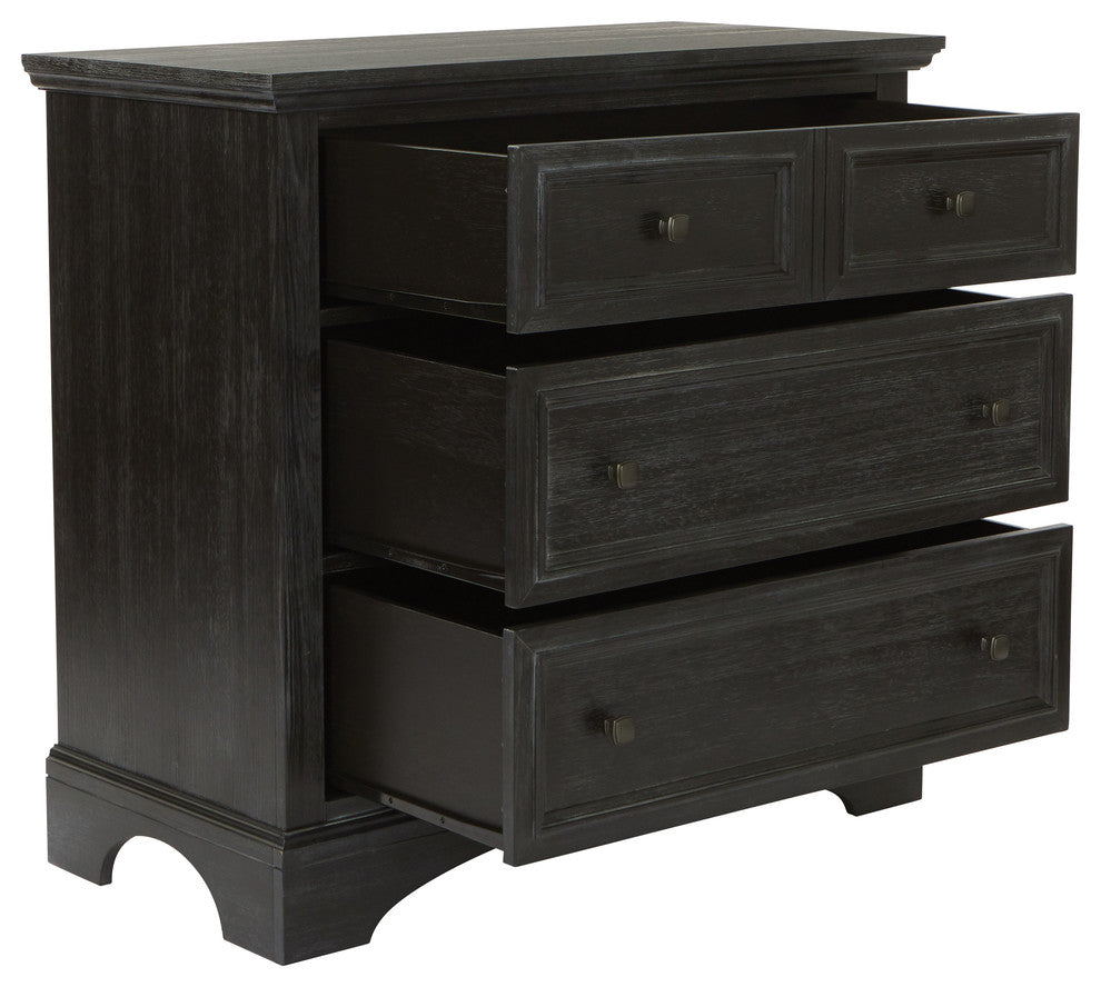Farmhouse Basics 3-Drawer Chest, Rustic Black