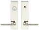 Sunrise Lever, Tubular Entry, Single Cylinder, RH, Polished Stainless Steel