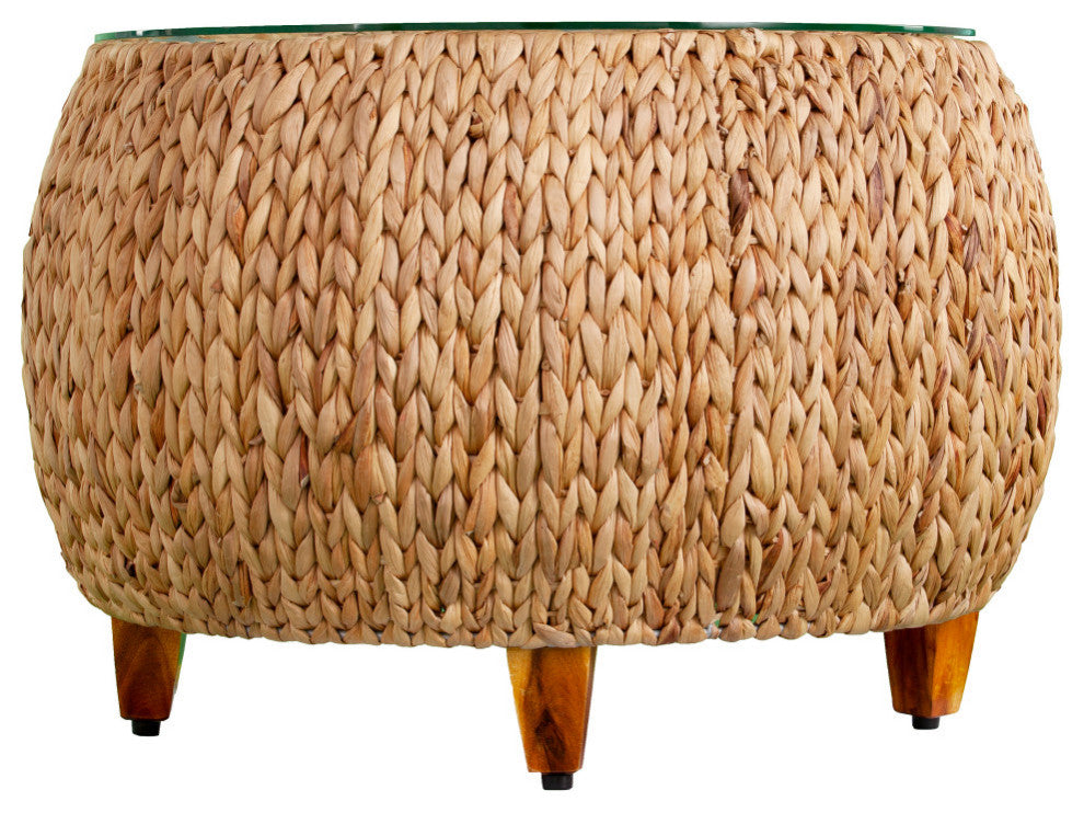 Penleyton Round Water Hyacinth Cocktail Table