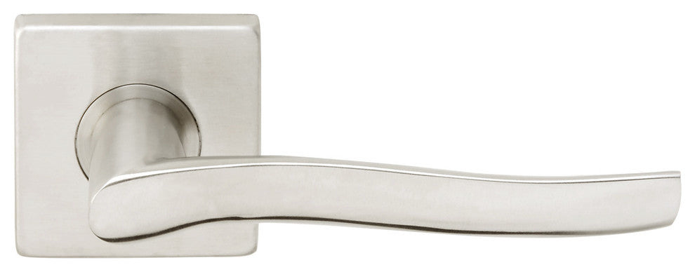 Waterfall Lever, Tubular Passage, Satin Stainless Steel, 2-3/4" Backset