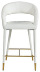 Destiny Counter Stool, Off White Cream, Vegan Leather
