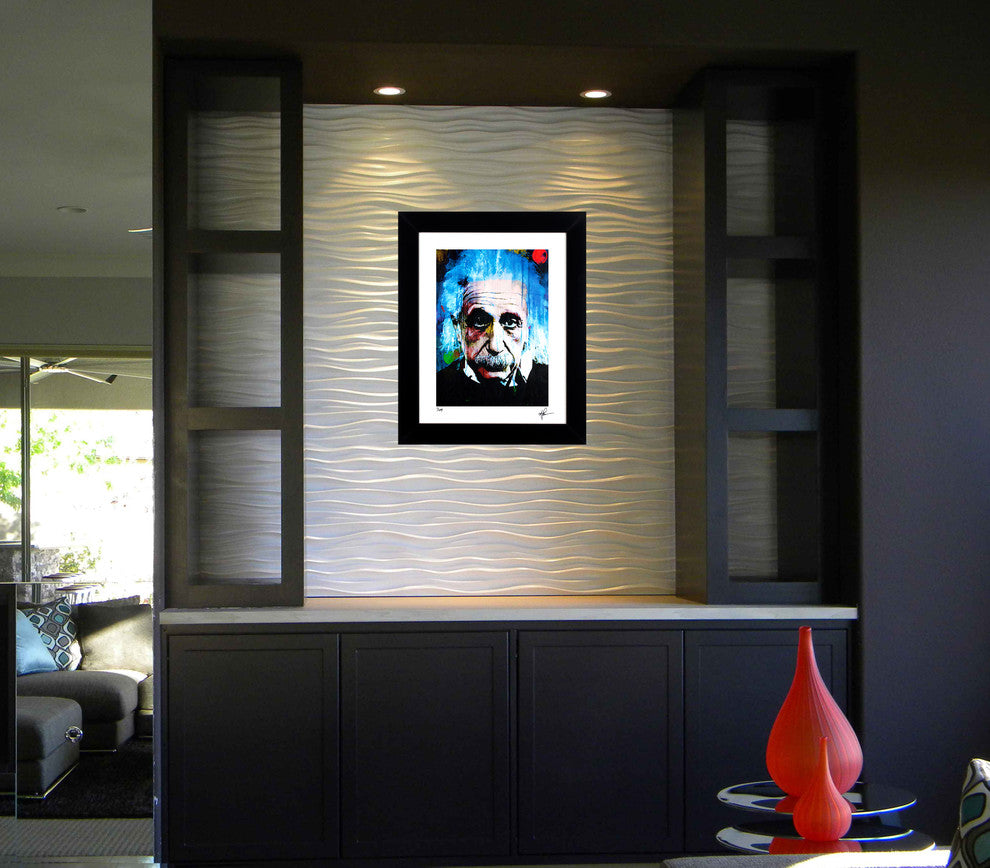 Albert Einstein "Questioning Tomorrow" Art by Mark Lewis
