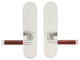 Cabernet Lever, Tubular Full Dummy Pair, Right Hand, Satin Stainless Steel