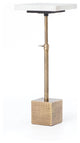Sirius Adjustable Accent Table-Brass