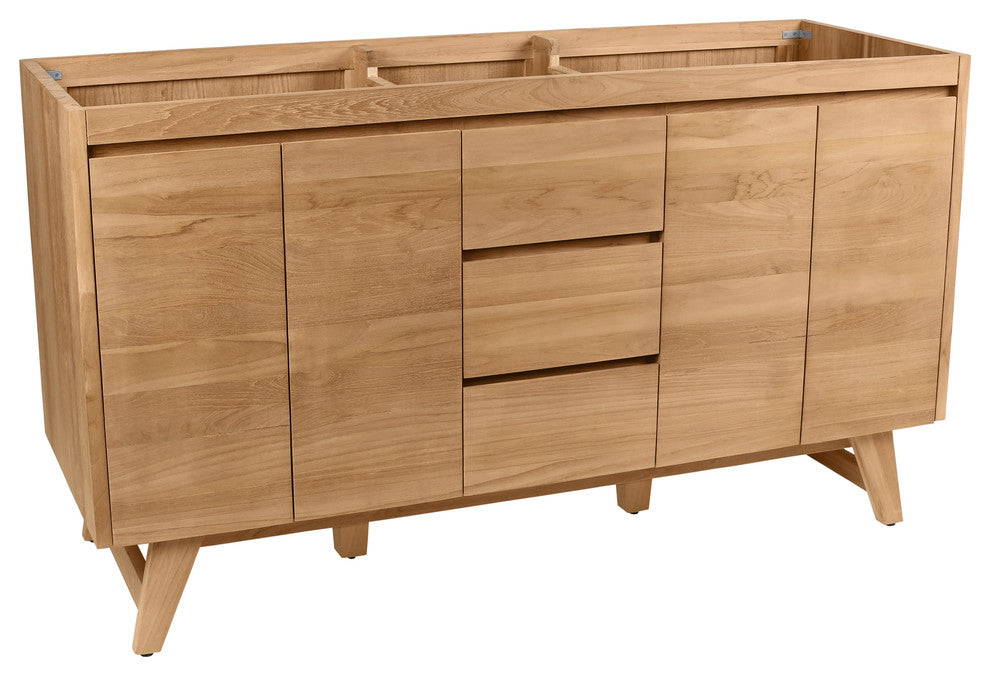 Avanity Coventry 60" Vanity Only, Natural Teak Finish