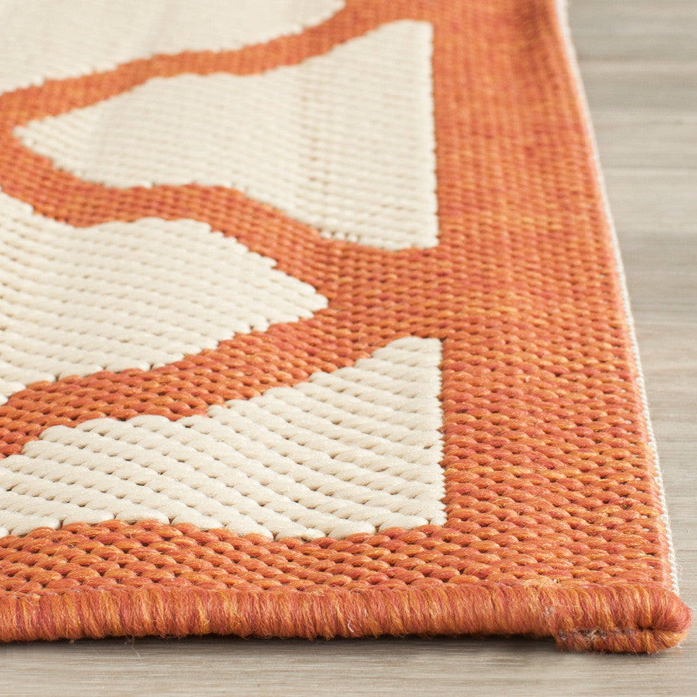 Safavieh Courtyard Cy6903-231 Beige, Terracotta Area Rug, 4'0" X 5'7"