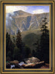 Albert Bierstadt Mountainous Landscape Framed Premium Canvas Print, 16"x24"