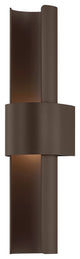 Troy Lighting Ossian Exterior Wall Sconce Bronze, 4.75"Lx4.75"Wx20"H