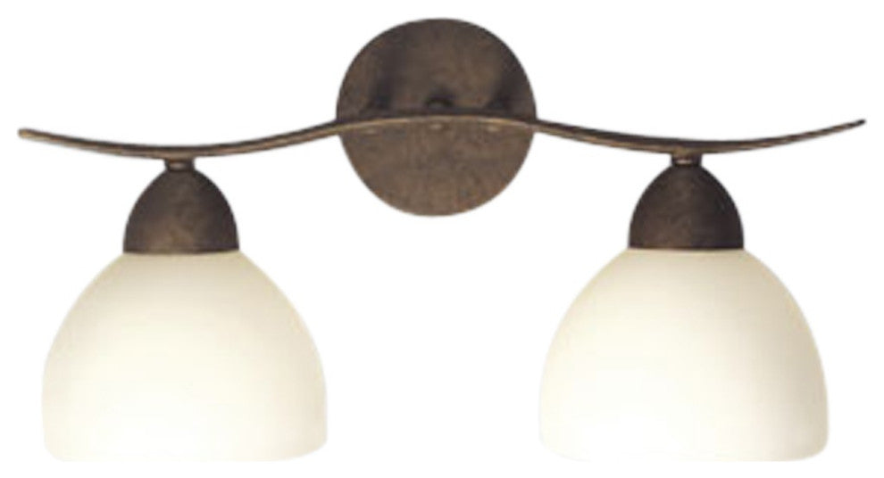 Hampton Ridge 2-Light Bath Bar, Bronze