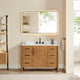 Velora Bathroom Vanity, Mango Brown, 48", With Mirror