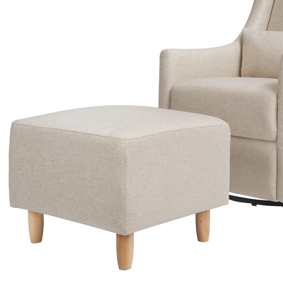 Toco Swivel Glider and Ottoman, Water Repellent and Stain Resistant, Performance Beach Eco-Weave