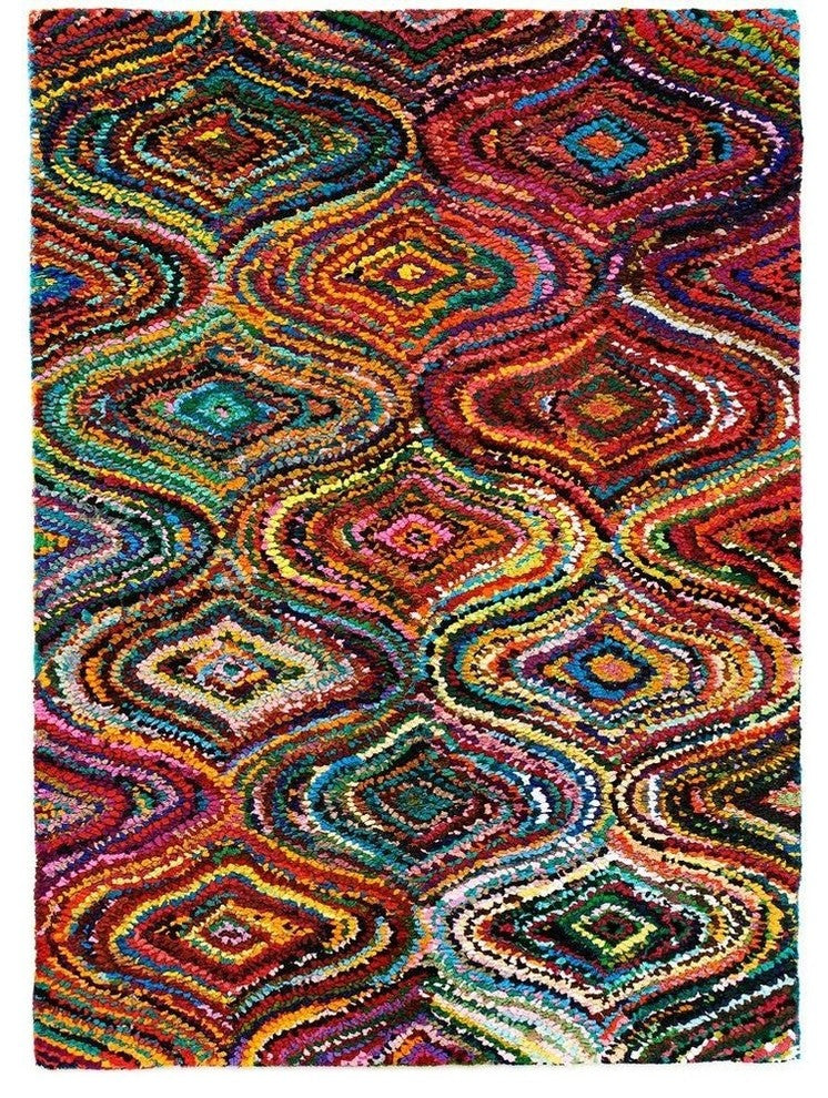 Anji Mountain Lantern Multi Area Rug, Rectangular 8'x10'
