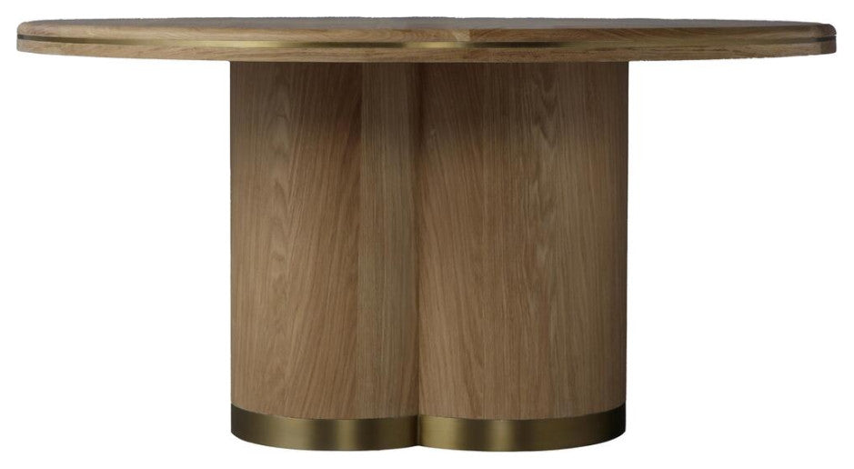 Natural Oak Pedestal Dining Table, Andrew Martin Angelo