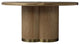 Natural Oak Pedestal Dining Table, Andrew Martin Angelo