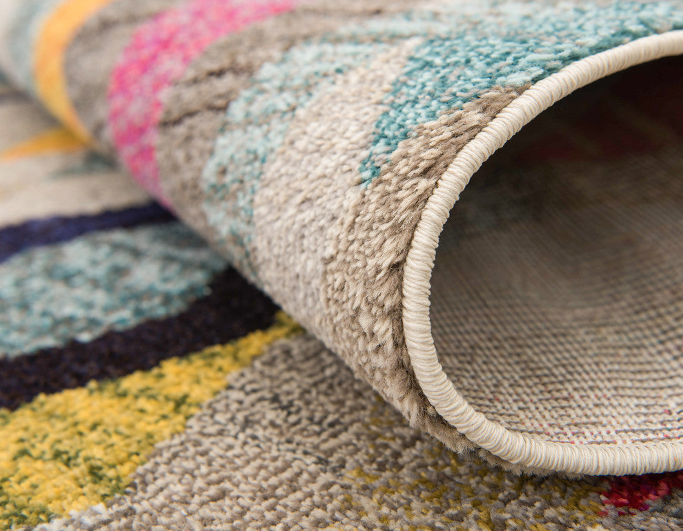 Unique Loom Multicolored Acadia Sedona 7' 0 x 10' 0 Area Rug