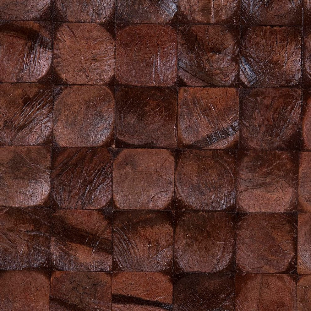 East at Main Brown Bliss Coconut Shell Wall Tile