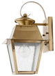 Mansfield Outdoor Wall Lantern, Antique Brass