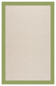 Zoe-White Wicker Machine Tufted Rectangle Rug, Green, 4'x6'
