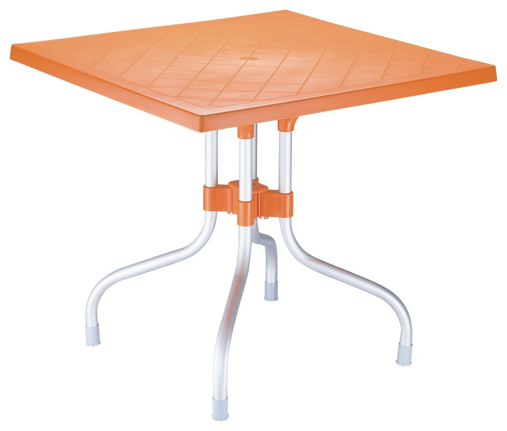 Compamia Forza Square Folding Table, Orange