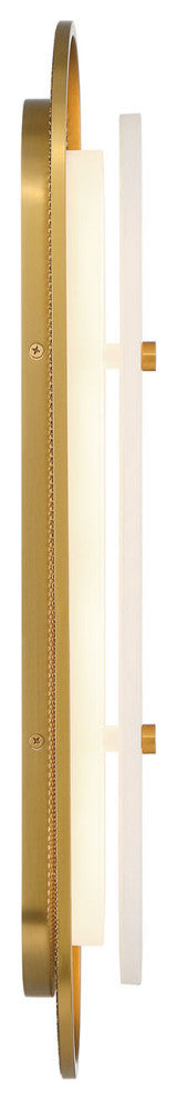 Tramore, Wall Sconce, 22", Gold, Alabaster