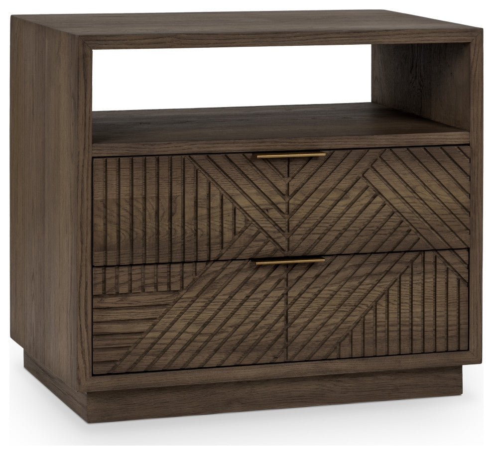 Santa Clara 2-Drawer Wood Night Stand
