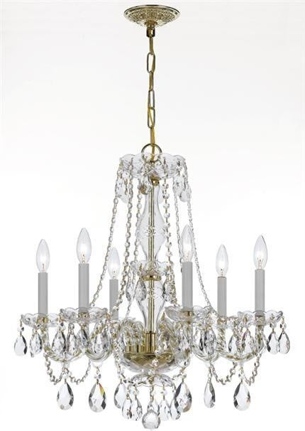 Crystorama Traditional Crystal 6-Light Chandelier