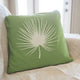 Palm Frond Organic Cotton Throw Pillow Cover, Apple Green