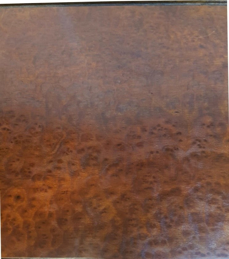 Tapered Table, Ming-Style Handmade Elm Wood With Burl Top