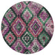 Machine Washable Indoor/Outdoor Chantille ACN1891 Blush 8' x 8' Round Rug