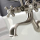 KS229SN Tub Wall Mount Clawfoot Tub Faucet With Hand Shower, Brushed Nickel