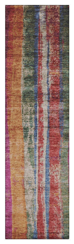 Machine Washable Indoor/Outdoor Chantille ACN1910 Putty 2'3" x 7'6" Runner Rug