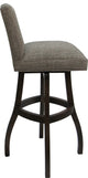 Swivel Wood Counter, Bar or Extra Tall Stool - Sommerville on S-Base, Plumley Cocoa - Dark Walnut, 34"