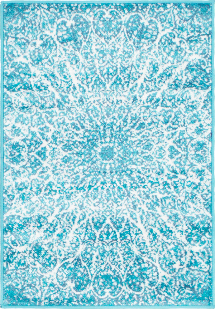 Unique Loom Turquoise Grace Sofia 2' 2 x 3' 0 Area Rug