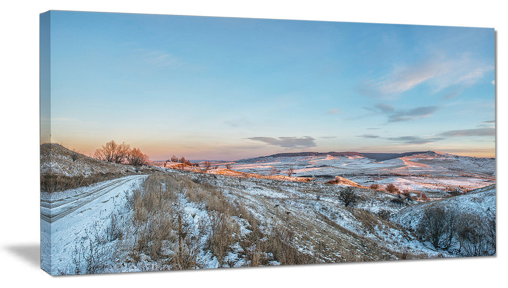 "Stavropol Region North Caucasus" Landscape Print Wall Art, 40"x20"