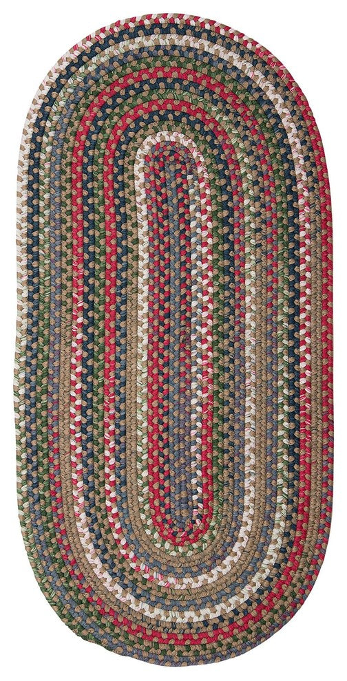 Colonial Mills Chestnut Knoll CK87 Straw Beige Traditional Area Rug, Oval 2'x3'
